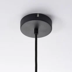 Pendellamper|Pendellamper ^ Lindby hængelampe Leya, sort/guld, metal, Ø 30 cm, E27