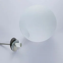 Lindby Pendellamper > hængelampe Marike, Ø 35 cm, hvid, glas, kugle, E27