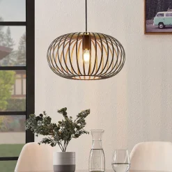 Lindby Gang|Pendellamper > hængelampe Nahele, brun, metal, Ø 40 cm, E27
