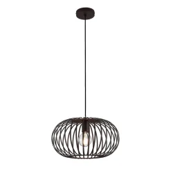Lindby Gang|Pendellamper > hængelampe Nahele, brun, metal, Ø 40 cm, E27