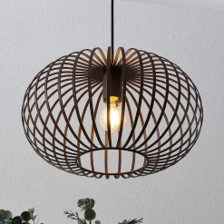 Lindby Gang|Pendellamper > hængelampe Nahele, brun, metal, Ø 40 cm, E27