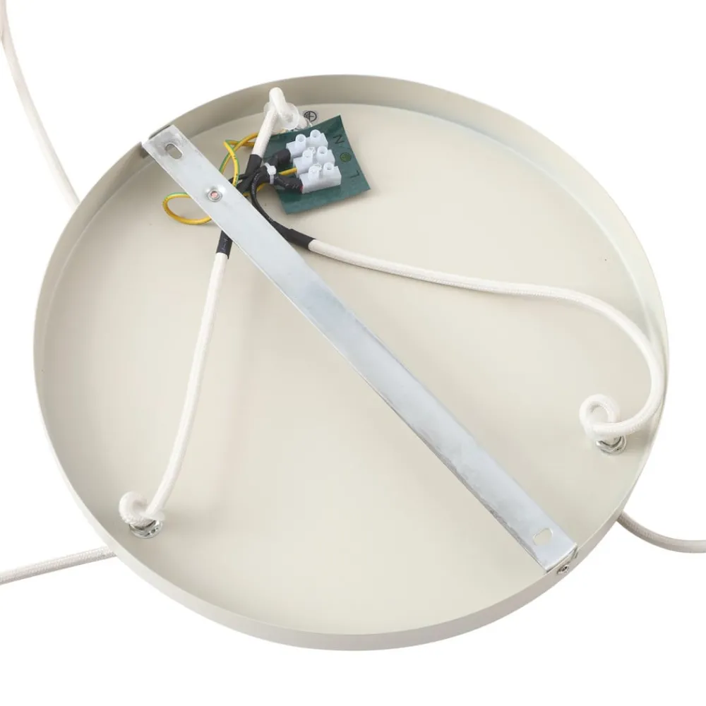 Lindby Pendellamper > hængelampe Ovelia, beige, 3 lyskilder, metal, E27