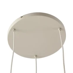 Lindby Pendellamper > hængelampe Ovelia, beige, 3 lyskilder, metal, E27