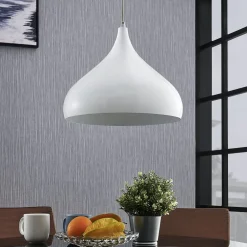 Lindby Pendellamper|Pendellamper > hængelampe Ritana, hvid, metal, Ø 31 cm, E27