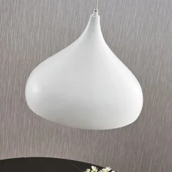 Lindby Pendellamper|Pendellamper > hængelampe Ritana, hvid, metal, Ø 31 cm, E27