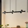 Lindby Pendellamper|Pendellamper > hængelampe Savoli, 116 cm, sort, 6 lyskilder, stål
