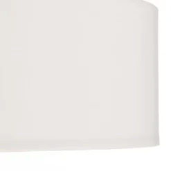 Pendellamper ^ Lindby hængelampe Sebatin, Ø 50 cm, hvid, stof, E27