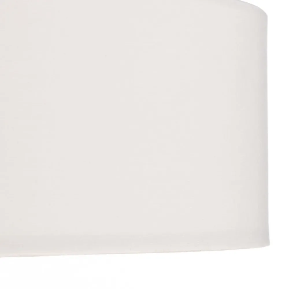 Pendellamper ^ Lindby hængelampe Sebatin, Ø 50 cm, hvid, stof, E27