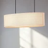 Pendellamper|Pendellamper ^ Lindby hængelampe Soula, 78 cm, beige, plast, E27