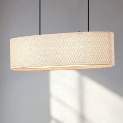 Pendellamper|Pendellamper ^ Lindby hængelampe Soula, 78 cm, beige, plast, E27
