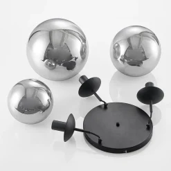 Lindby Pendellamper|Pendellamper > hængelampe Teeja, smoke, 3 lyskilder, Ø52cm, glas, E27