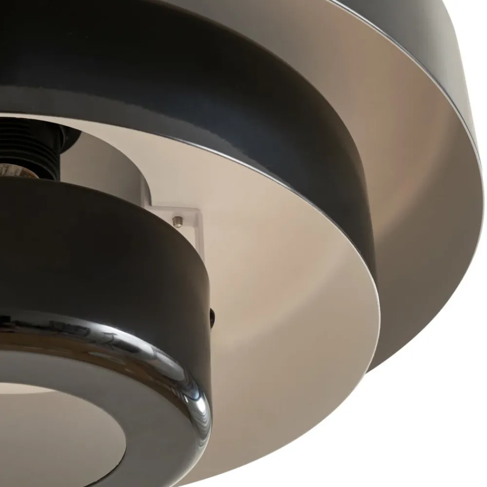 Lindby Pendellamper|Pendellamper > hængelampe Tivra, sort, Ø 35 cm, metal, E27