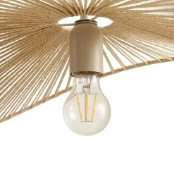 Lindby Pendellamper|Pendellamper > hængelampe Valdorin, beige, papir, længde 75 cm
