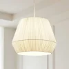 Lindby Pendellamper|Pendellamper > hængelampe Vitore, Ø 40 cm, tekstil, hvid