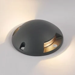 Lindby Sokkellamper|Udendørs Spot > Huban gulv-spotlight med LED, 2 lyskilder
