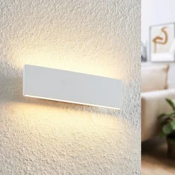 Lindby Gang|Pendellamper > Ignazia LED-væglampe, 28 cm, hvid, metal, op/ned