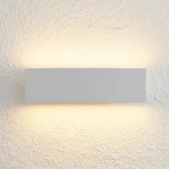 Lindby Gang|Pendellamper > Ignazia LED-væglampe, 28 cm, hvid, metal, op/ned