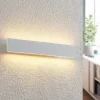 Lindby Gang|Væglamper > Ignazia LED-væglampe, 47 cm, hvid, metal, op/ned
