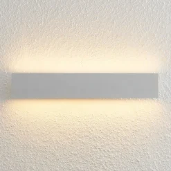 Lindby Gang|Væglamper > Ignazia LED-væglampe, 47 cm, hvid, metal, op/ned