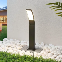 Terrassebelysning|Gadebelysning ^ Lindby Ilvita LED-vejlampe, 60 cm, antracit, metal, IP54