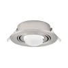 Lindby Indbygningsspots > indbygningsspot Jyla, nikkel, 3.000 K, Ø 13 cm, linse