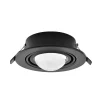 Lindby Indbygningsspots > indbygningsspot Jyla, sort, 4.200 K, Ø 13 cm, linse