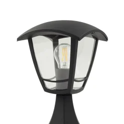 Lindby Terrassebelysning|Sokkellamper > Isidoro sokkellampe, sort, højde 28 cm, plast