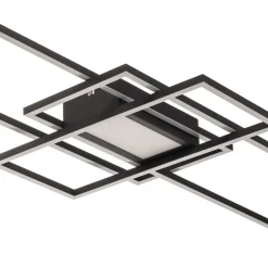 Loftlamper|Loftlamper ^ Lindby Ismera LED-loftslampe 3 rammer, antracit