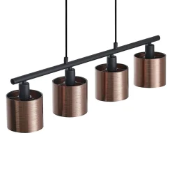 Lindby Pendellamper|Pendellamper > Joudy pendellampe, 4 lyskilder, mørk bronze