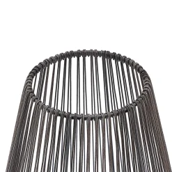 Lindby Dekorationsbelysning > Kaati LED solcellelygte, rattanlook, 37 cm