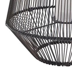 Lindby Dekorationsbelysning > Kaati LED solcellelygte, rattanlook, 37 cm