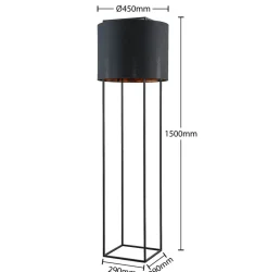 Lindby Gulvlamper|Gulvlamper > Kesta stof-gulvlampe, stel m. 4 stænger