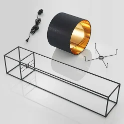 Lindby Gulvlamper|Gulvlamper > Kesta stof-gulvlampe, stel m. 4 stænger