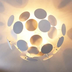 Gang|Loftlamper ^ Lindby Kinan loftlampe, Ø 54 cm, hvid, metal, E14