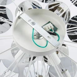 Gang|Loftlamper ^ Lindby Kinan loftlampe, Ø 54 cm, hvid, metal, E14