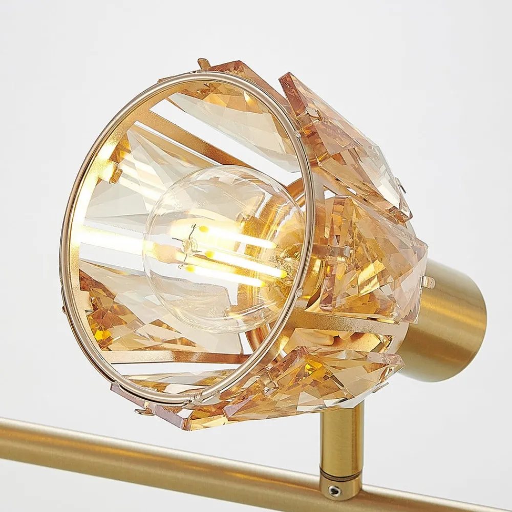 Gang|Loftlamper ^ Lindby Kosta loftlampe, 4 lyskilder, messing