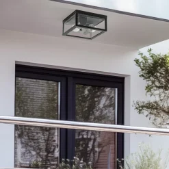 Lindby Udendørs Loftlamper > Kremena udendørs loftslampe, sort