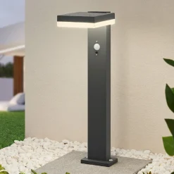 Lindby Solcelle Lampe Med Sensor|Væglampe Med Sensor > Laira LED-sokkellampe, solcelle, 50 cm