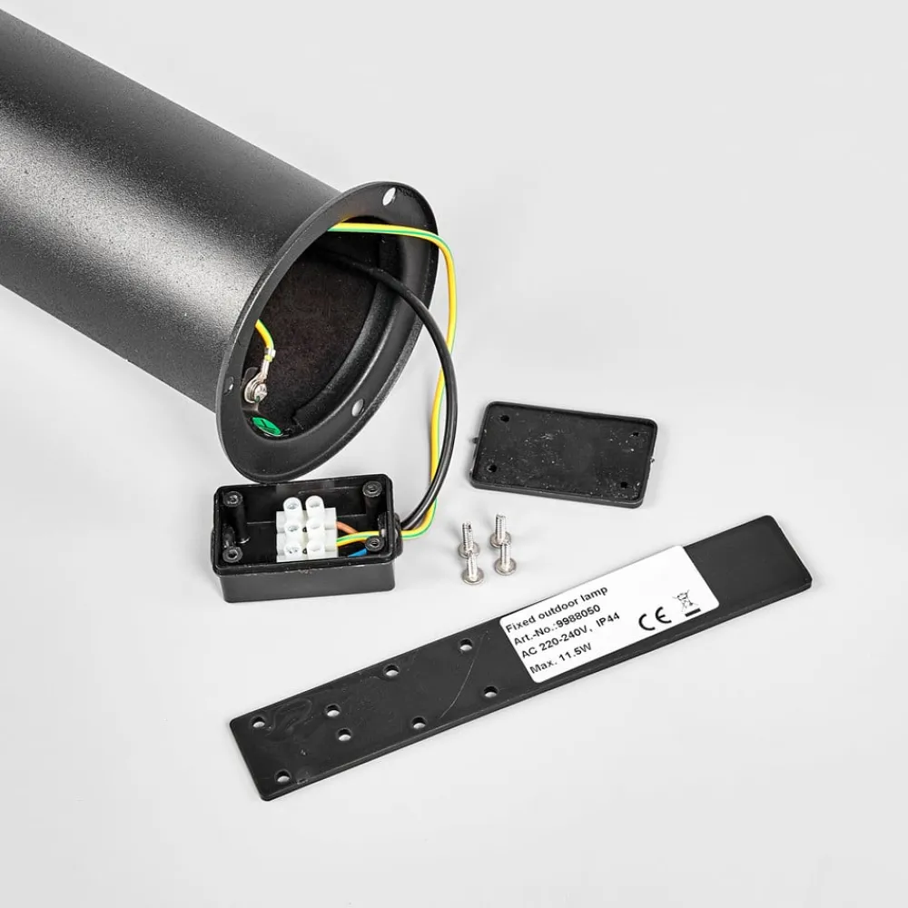 Gadebelysning Med Sensor|Terrassebelysning ^ Lindby Lanea LED-vejlampe, 60 cm, sort, sensor, IP44