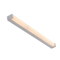 Væg- Og Spejllamper ^ Lindby LED-badeværelseslampe Klea, 90 cm, krom, metal, IP44