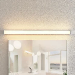 Væg- Og Spejllamper ^ Lindby LED-badeværelseslampe Klea, 90 cm, krom, metal, IP44