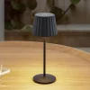 Lindby Dekorationsbelysning|Bordlamper > LED-batteridrevet bordlampe Esali, sort, metal, IP65