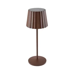Dekorationsbelysning|Bordlamper ^ Lindby LED-batteridrevet bordlampe Esali, rustbrun, IP65