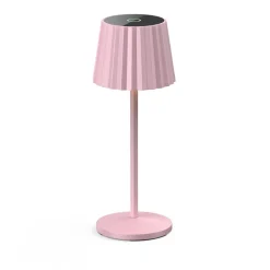 Lindby Dekorationsbelysning|Terrassebelysning > LED-batteridrevet bordlampe Esali, pink, metal, IP54