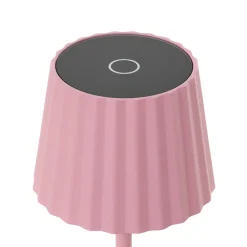 Lindby Dekorationsbelysning|Terrassebelysning > LED-batteridrevet bordlampe Esali, pink, metal, IP54