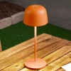 Dekorationsbelysning|Terrassebelysning ^ Lindby LED-bordlampe Arietty, orange, dæmpbar, IP65