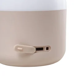 Lindby Dekorationsbelysning > LED-bordlampe Isaline, beige, dæmpbar, IP44