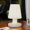 Lindby Dekorationsbelysning|Terrassebelysning > LED-bordlampe Jovem, hvid, plast, RGB