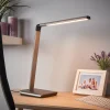 Arbejdsrum/Kontor|Bordlamper ^ Lindby LED-bordlampe Kuno, grå, USB, touch-dæmper