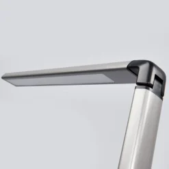 Arbejdsrum/Kontor|Bordlamper ^ Lindby LED-bordlampe Kuno, grå, USB, touch-dæmper